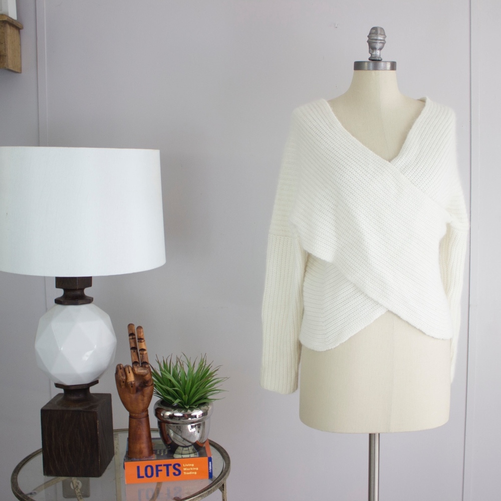 Maje Knitted Wrap Front Jumper